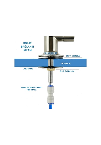 As Water Su Arıtma Cihazı Uyumlu Lüks Musluk As Water Su Arıtma Cihazı Uyumlu Lüks Musluk