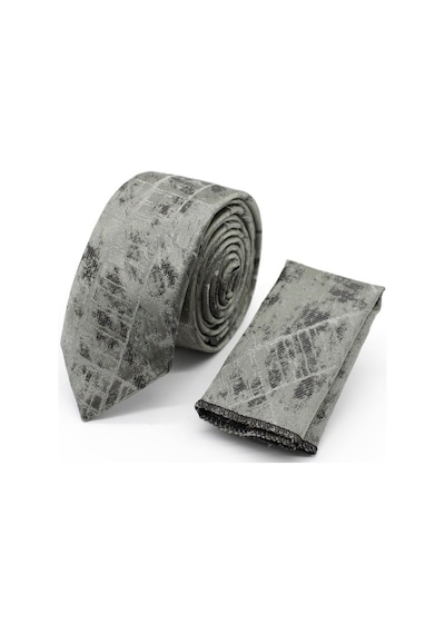 İmza Gri Desenli 6 Cm Kravat 1090240113 - Standart Gri