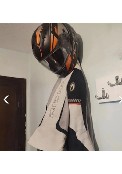 Motosiklet Bisiklet Scooter Kask Ve Mont Duvar Askısı Kask Tutucu Mont Askılıklı Vida Dübel Dahil V2