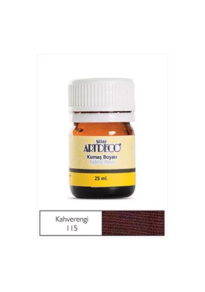 Artdeco 25 Ml Kahverengi Kumaş Boyası 115