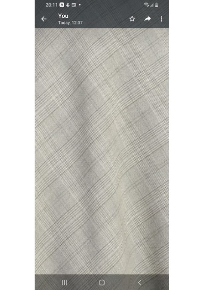 Soralline Kadın Gri Ekose Etek 75 Cm Boyunda 780 Ekru