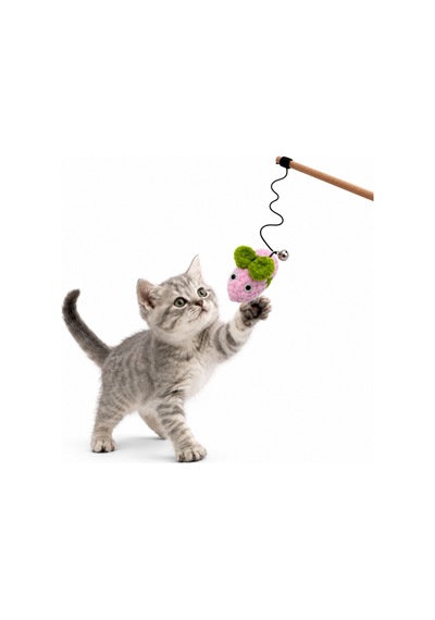 Kedi Oltası - Dawcat - Arı Figürlü - Pembe/yeşil