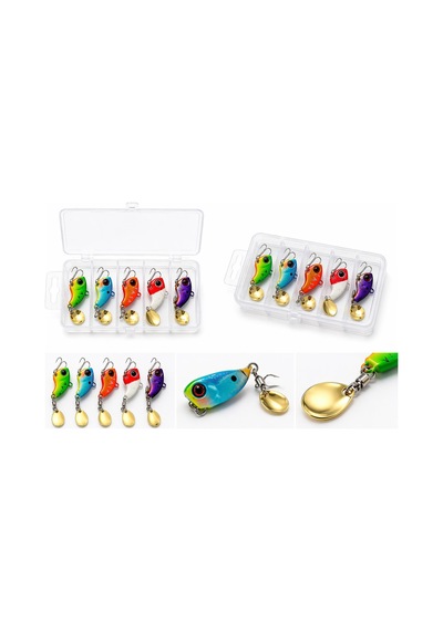 Valkyrie 5 Li Spinner Vıb Metal Kaşık Sahte Balık 22gr Döner Kaşık Lüfer Levrek Turna Avı