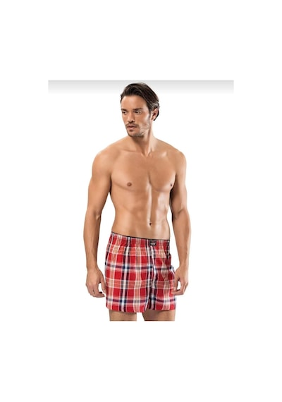 Erdem 1440 Erkek Desenli Poplin Boxer 3 Adet Çok renkli