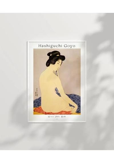 Çerçevesiz Poster Hashiguchi Goyo Banyodan Sonra Kadın