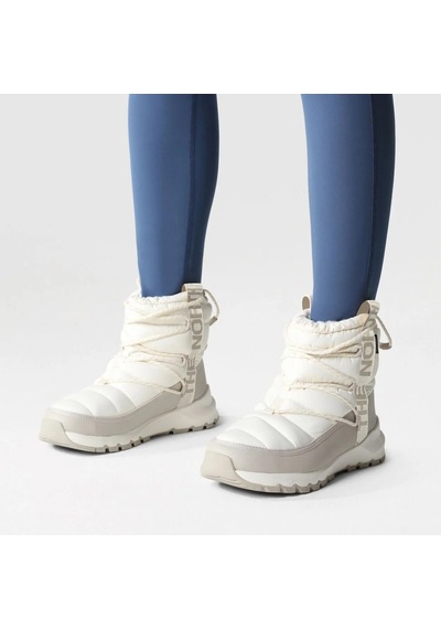The North Face Thermoball Su Geçirmez Lace Up Kadın Bot Nf0a5lwd32f1 Beyaz
