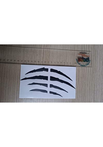 Motorsiklet Kask Sticker Pençe 17x10 Diğer