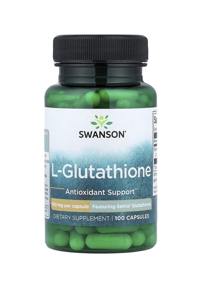 Swanson Vitamins, L-glutathione, 100 Mg, 100 Capsules