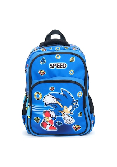 Speed Sonic Okul Çantası + Beslenme + Kalemlik Super Sonic Çanta İlkokul Çantası Sırt Çanta