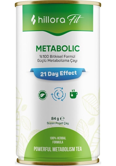 Hillora Fit Metabolic %100 Bitkisel Formül Çayı 84 G