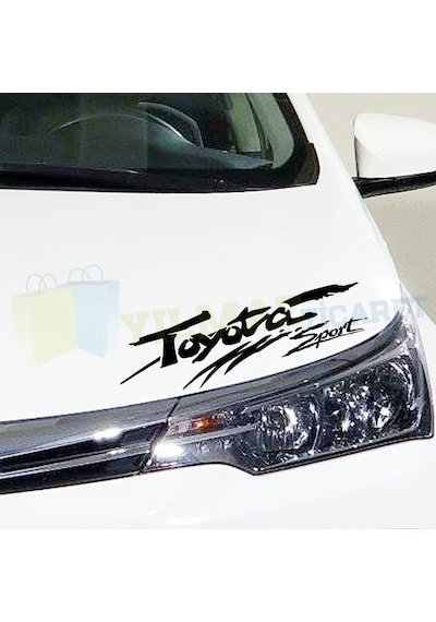 Toyota Sport Yazı Tampon Kaput Yan Kapı Oto Sticker Yapıştırma