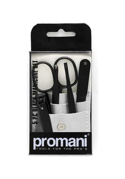 Promani PR-115 Manikür Seti 5 Parça Siyah