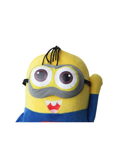 Despicable Me Minions Çılgın Hırsızlar Superman Versiyon Peluş Oyuncak Uyku & Oyun Arkadaşı 30 Cm. Kırmızı