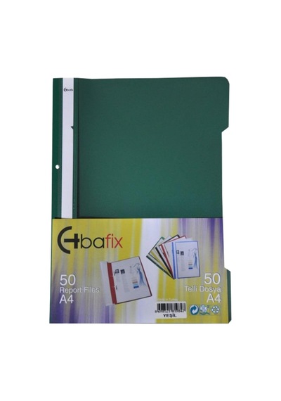 Bafix Telli Dosya Yeşil 50 Adet Diğer