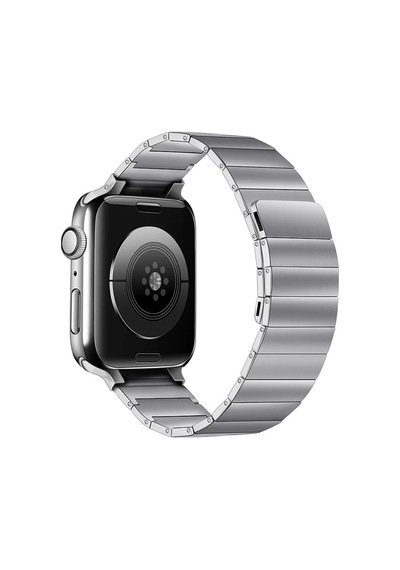 Apple Watch 38mm Uyumlu Kr404 Huks Kordon - Gümüş