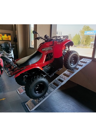 MOTOSİKLET ve ATV YÜKLEME RAMPASI ALÜMİNYUM 233X31 KATLANIR 2'Lİ