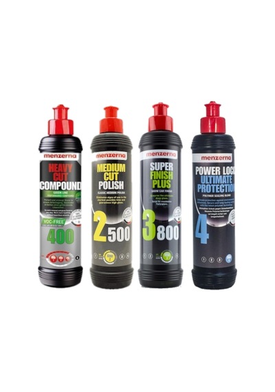 Menzerna 4 Lü Set 250ml 400green-2500-3800-power Lock Ultimate Protection