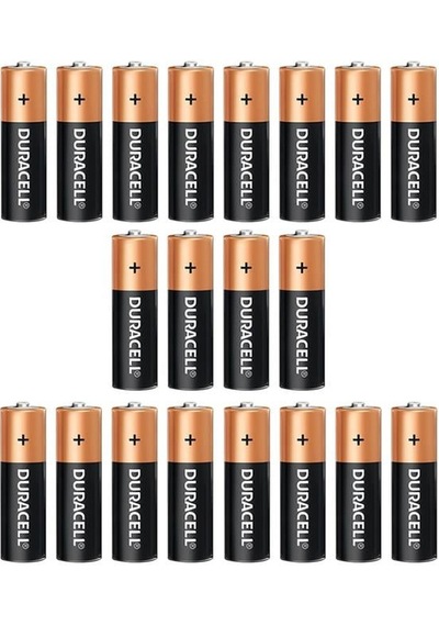 Duracell Alkalin 1.5 Volt Aa 20 Li Kalem Pil Lr6/mn150 Çok Renkli