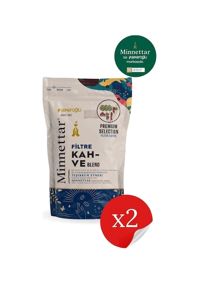 Şekeroğlu Minnettar Filtre Kahve 2 X 165 Gr 2 Paket