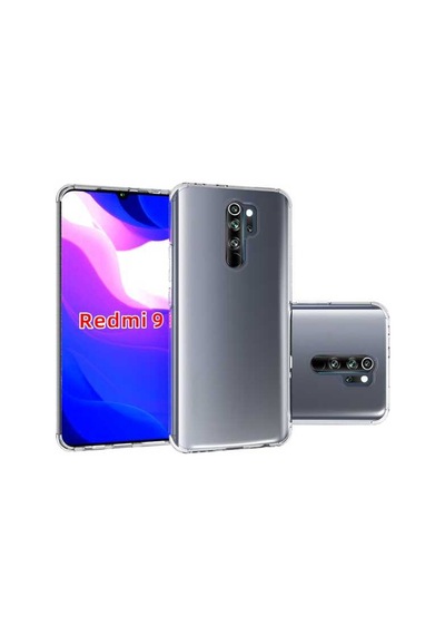 Kilifone - Redmi 9 Uyumlu - Kılıf Şeffaf Soft Slim Fitt Süper Silikon Kapak - Şeffaf