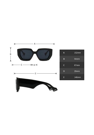 Kinary Vintage Unisex Gözlüğü Siyah 1030