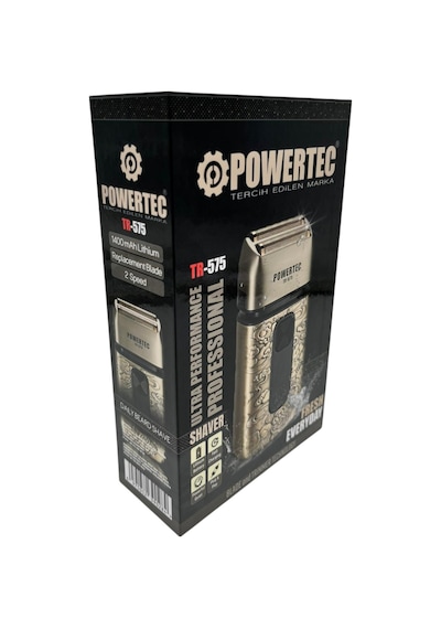 Powertec TR-575 Profesyonel Günlük Sakal Tıraş Makinesi + Yedek Başlık