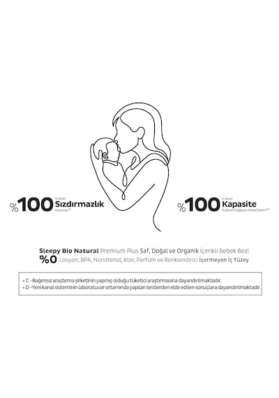 Sleepy Bio Natural Premium Plus Airbag Comfort Ultra Paket Bebek Bezi 4 Numara Maxi 208 Adet