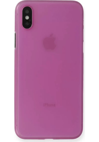 Newface Apple, Uyumlu iPhone X Kılıf Pp Ultra İnce Kapak - Pembe