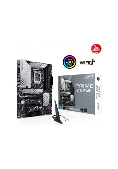 Asus Prıme Z790-p Wıfı Intel Z790 Lga1700 Ddr5 7200 Dp Hdmı 3x M2 Usb3.2 Ax Wifi Bt Aura Rgb