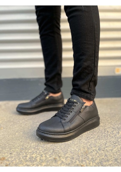Dmr Elegance Jy155 Warrior Bağcıklı Ve Fermuarlı Cilt Erkek Günlük Sneaker Ayakkabı Cst - Siyah Dmr Elegance Jy155 Warrior Bağcıklı Ve Fermuarlı Cilt Erkek Günlük Sneaker Ayakkabı Cst - Siyah