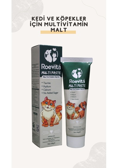 Roevita Kedi ve Köpekler İçin Multi Vitamin Paste 100 G