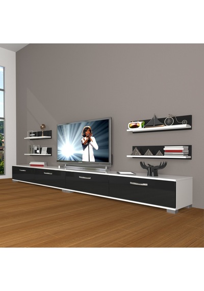 Decoraktiv Eko 360r Slm Tv Ünitesi Tv Sehpası Beyaz - Ceviz