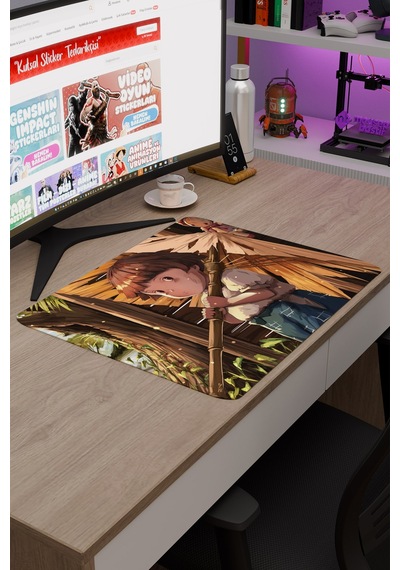 Ateşböceklerinin Mezarı Anime V3 - 48x40 Xl Gaming Kauçuk Kaymaz Taban Mouse Pad Fare Altlığı