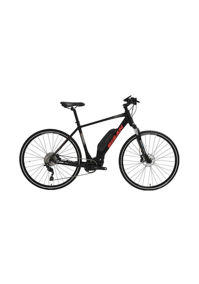 Bisan E-trekkıng Elektrikli Erkek Şehir Bisikleti 53cm Hd 28 Jant 10 Vites Mat Siyah Kırmızı Çok Renkli