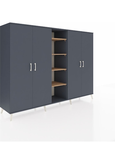 Hyperion Dolap 12 Raflı 4 Kapaklı 220x44x163 Antrasit-antrasit/ça Antrasit-antrasit/çam Hyperion Dolap 12 Raflı 4 Kapaklı 220x44x163 Antrasit-antrasit/ça Antrasit-antrasit/çam