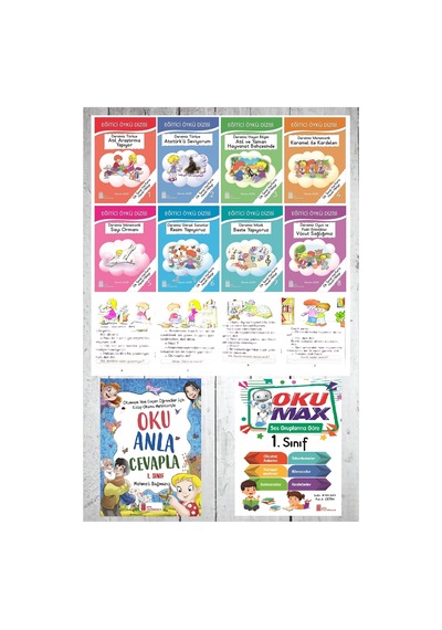 1.sınıf Eğitici Öykü Dizisi + Oku Anla Cevapla + Oku Max