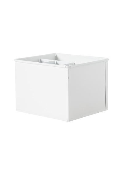 Mudo Home Roma Bölmeli Düzenleyici Mat Beyaz 19x16x13