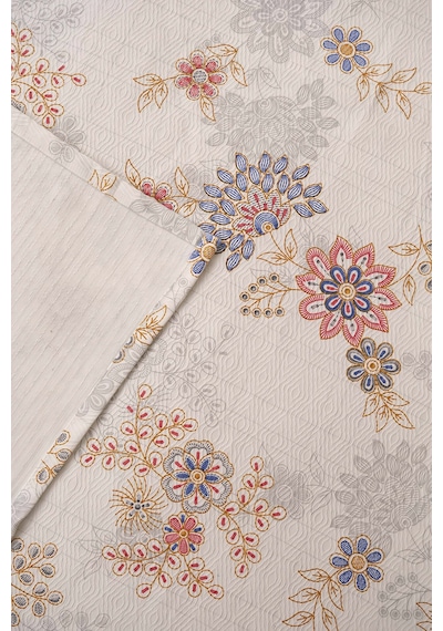 Canlı Çiçek Desenli Çift Kişilik Baskılı Pike & Yatak Örtüsü 200x230 Cm Çok Renkli