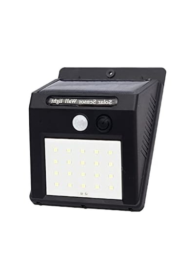 Solar Sensörlü Duvar Tipi Led Aplik, 20 Led İle Aydınlatma 10 Parça Siyah