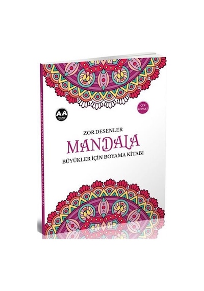 Mandala Zor Desenler Büyükler İçin Boyama Kitabı / Kolektif