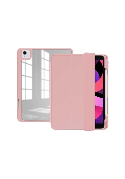Apple Uyumlu iPad Air 11inç M2 2024 Kılıf Kalem Bölmeli Şeffaf Case A2902 A2903 A2904