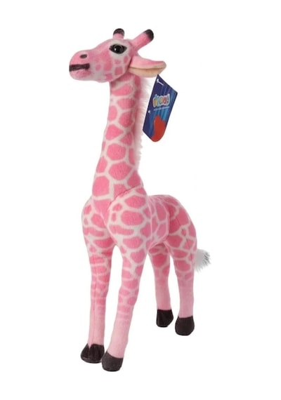 Peluş Zürafa 43 Cm Yumuşak Dokulu Sevimli Oyuncak Pembe