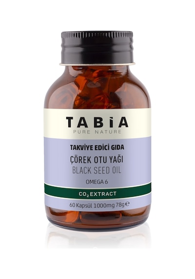 Tabia Çörek Otu Yağı 1000 MG 60 Kapsül Tabia Çörek Otu Yağı 1000 MG 60 Kapsül