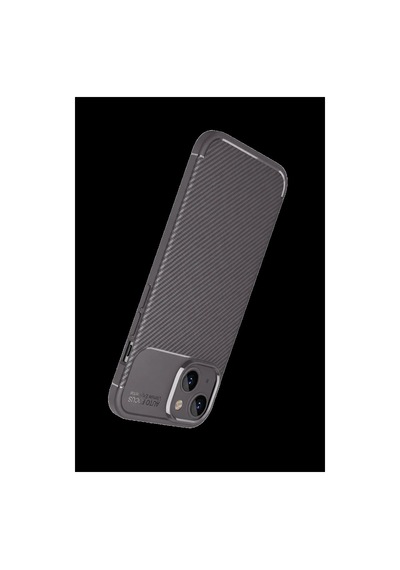 Apple İphone Uyumlu 15 Kılıf Auto Focus Karbon Kapak - Gri