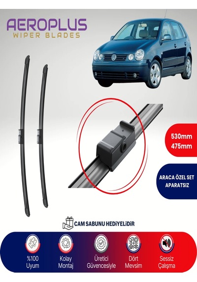 Aeroplus Vw Polo Muz Silecek Takımı 2003-2005