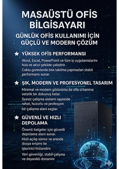 Dagmor BN2015113 H61 i7-2600 16 GB 240 GB SSD 21.5" AIO Free Dos Masaüstü Bilgisayar