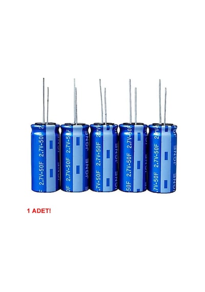 50f 2.7v Süpercap 10x25mm Dıp Süper Kapasitör Enerji Depolama Güneş Rüzgar Akü Batarya Güç