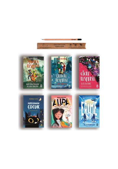 Timaş İlk Gençlik Çiçek Macera Gelecek Ekspresi - Mırıldanan Çocuk - Erime - Aura Set 6 Kitap