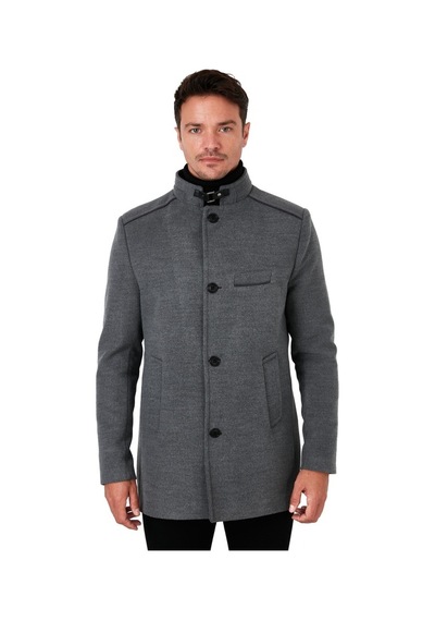 Buratti Erkek Kaban 5841012-Açık Gri