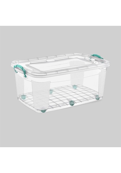 Polytime Tekerlekli Mulibox Şeffaf Kilitli Saklama Düzenleme Kabı Kutusu Dikdörtgen 40 Litre Şeffaf Polytime Tekerlekli Mulibox Şeffaf Kilitli Saklama Düzenleme Kabı Kutusu Dikdörtgen 40 Litre Şeffaf
